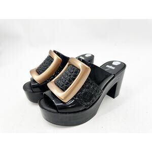 Viktor & Rolfe x Melissa Rubber Buckle Up Mules 8